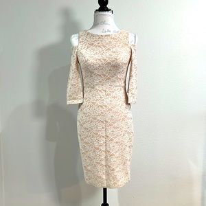(NWT) | Eliza J | Midi Cold Shoulder Dress Lace